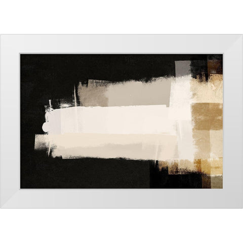 Repositioned 1 White Modern Wood Framed Art Print by Brown, Denise