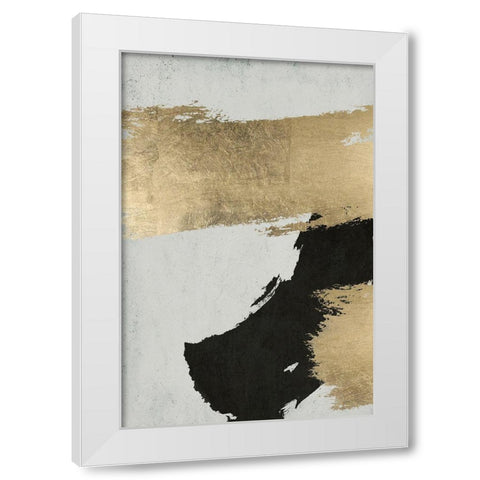 Stride 1 White Modern Wood Framed Art Print by Brown, Denise