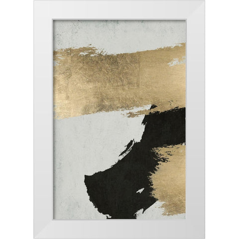 Stride 1 White Modern Wood Framed Art Print by Brown, Denise