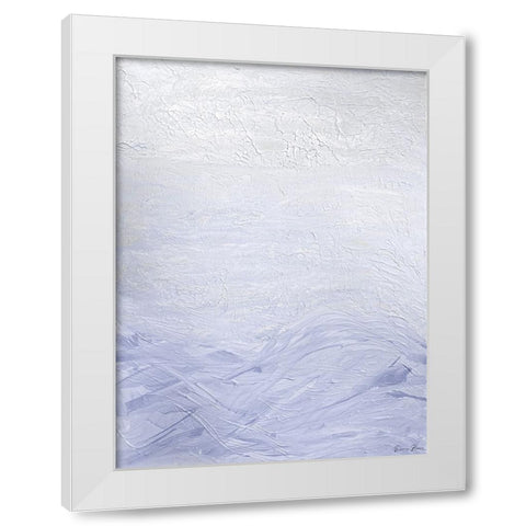 Lilac Waves 1 White Modern Wood Framed Art Print by Brown, Denise