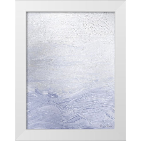 Lilac Waves 2 White Modern Wood Framed Art Print by Brown, Denise