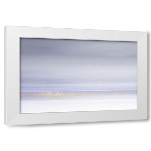 Lilac Horizon White Modern Wood Framed Art Print by Brown, Denise