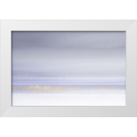 Lilac Horizon White Modern Wood Framed Art Print by Brown, Denise