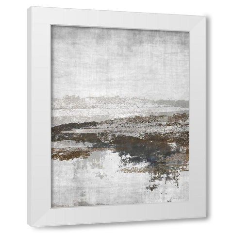 Exclusion White Modern Wood Framed Art Print by Brown, Denise