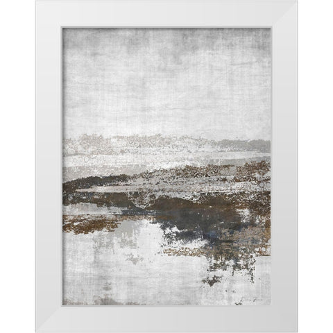 Exclusion White Modern Wood Framed Art Print by Brown, Denise