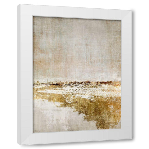 Fuliflled White Modern Wood Framed Art Print by Brown, Denise