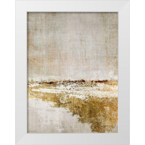 Fuliflled White Modern Wood Framed Art Print by Brown, Denise