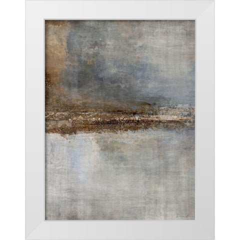 Wednesday White Modern Wood Framed Art Print by Brown, Denise