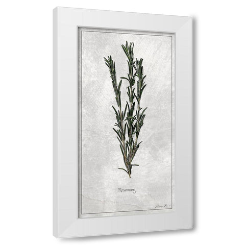 Rosemary 1 White Modern Wood Framed Art Print by Brown, Denise