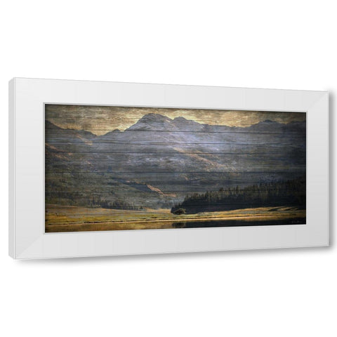 Mountain Reflection 3 White Modern Wood Framed Art Print by Brown, Denise