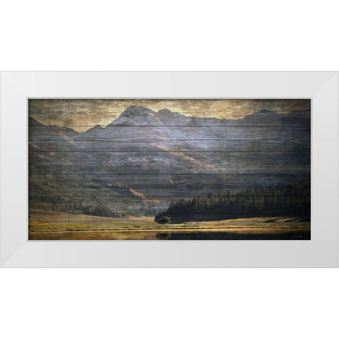 Mountain Reflection 3 White Modern Wood Framed Art Print by Brown, Denise