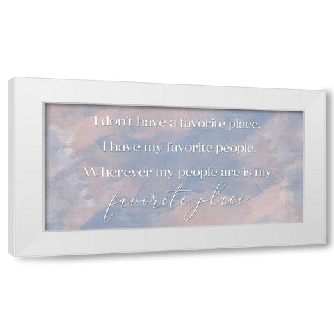 My People White Modern Wood Framed Art Print by Brown, Denise
