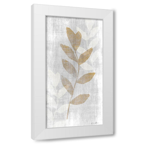 Botanical Stem 1 White Modern Wood Framed Art Print by Brown, Denise