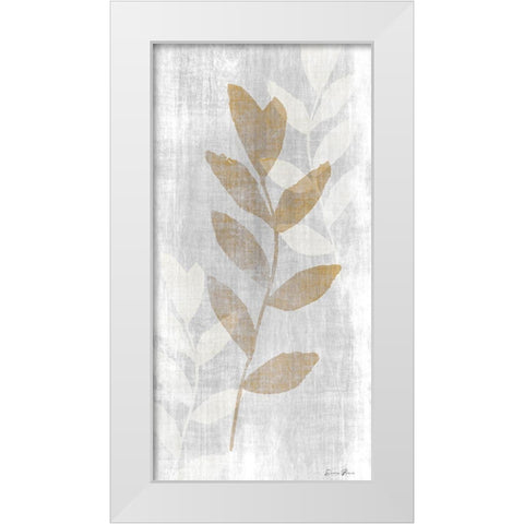 Botanical Stem 1 White Modern Wood Framed Art Print by Brown, Denise