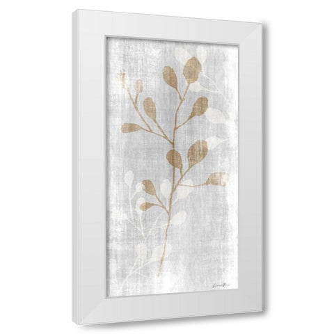 Botanical Stem 2 White Modern Wood Framed Art Print by Brown, Denise