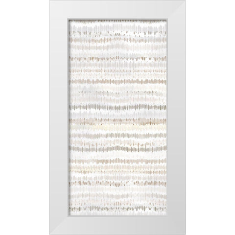 New Beginnings 1 White Modern Wood Framed Art Print by Brown, Denise