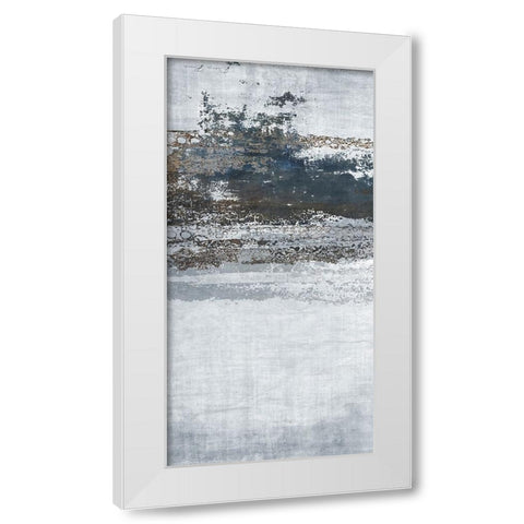 Split Exclusion 2 V2 White Modern Wood Framed Art Print by Brown, Denise