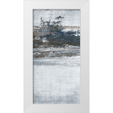 Split Exclusion 2 V2 White Modern Wood Framed Art Print by Brown, Denise