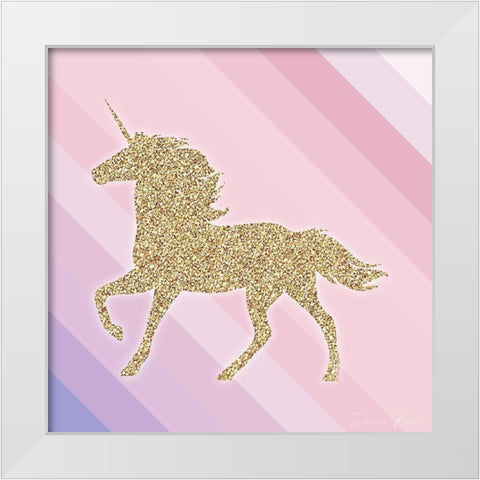 Sparkle Like a Unicorn 2 White Modern Wood Framed Art Print by Brown, Denise