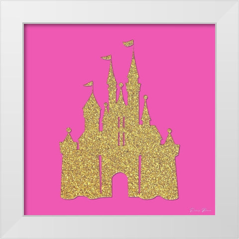 Princess Castle White Modern Wood Framed Art Print by Brown, Denise