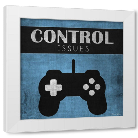 Control Issues 2 White Modern Wood Framed Art Print by Brown, Denise