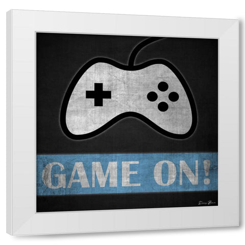 Game On 3 White Modern Wood Framed Art Print by Brown, Denise