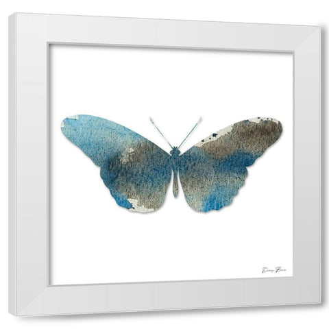 Watercolor Wings 4 White Modern Wood Framed Art Print by Brown, Denise