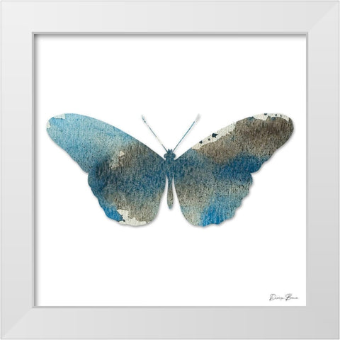 Watercolor Wings 4 White Modern Wood Framed Art Print by Brown, Denise