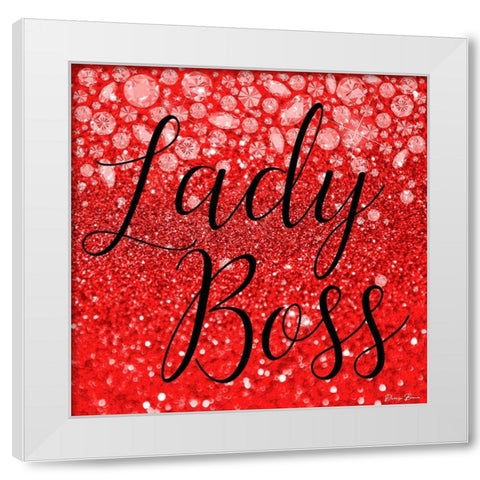 Lady Boss 2 White Modern Wood Framed Art Print by Brown, Denise