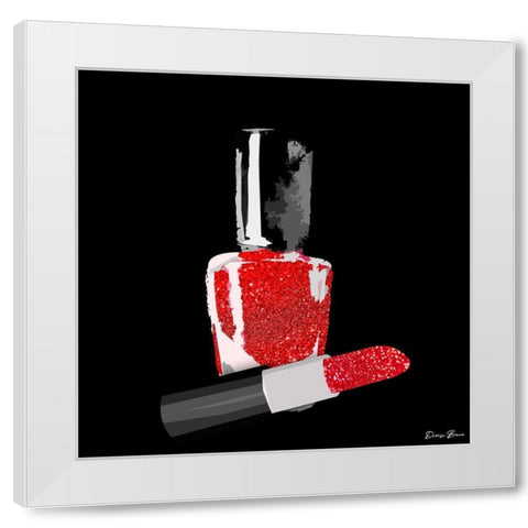 Lady Boss 3 White Modern Wood Framed Art Print by Brown, Denise