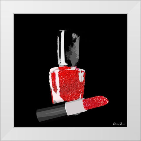 Lady Boss 3 White Modern Wood Framed Art Print by Brown, Denise