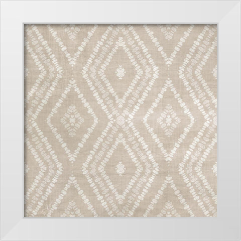 Pattern White Modern Wood Framed Art Print by Brown, Denise
