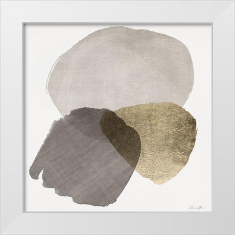 Organic Textures 2 White Modern Wood Framed Art Print by Brown, Denise