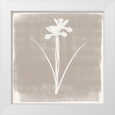 Sophisticated Floral 4 White Modern Wood Framed Art Print by Brown, Denise