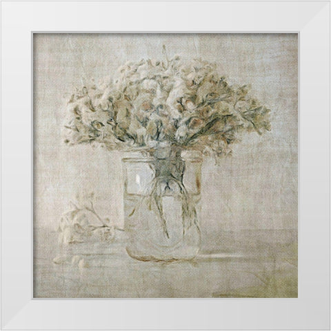 Simple Blooms 2 White Modern Wood Framed Art Print by Brown, Denise