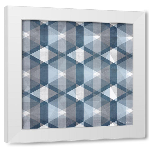 Soft Geo 2 White Modern Wood Framed Art Print by Brown, Denise