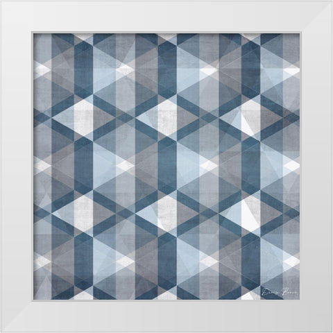 Soft Geo 2 White Modern Wood Framed Art Print by Brown, Denise