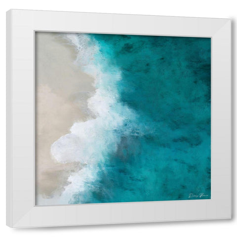 Tide White Modern Wood Framed Art Print by Brown, Denise