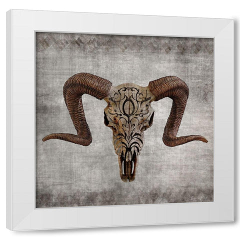 Bone Yard 2 V2 White Modern Wood Framed Art Print by Brown, Denise