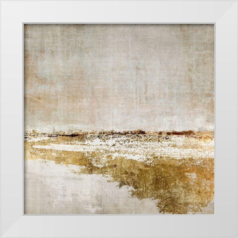 Fuliflled White Modern Wood Framed Art Print by Brown, Denise