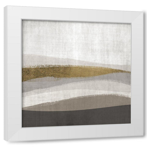 Golden Range 2 White Modern Wood Framed Art Print by Brown, Denise