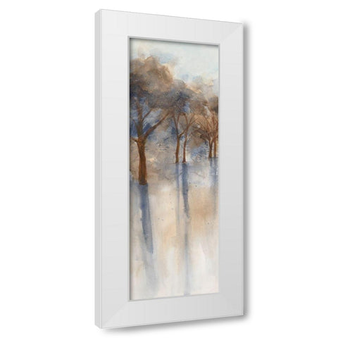 Misty Forest 1 White Modern Wood Framed Art Print by Charest, Doris