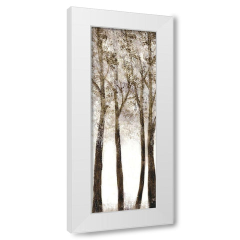 Wooded Grove 1 White Modern Wood Framed Art Print by Charest, Doris