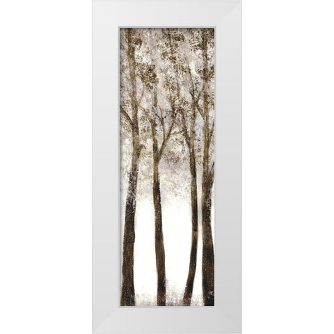 Wooded Grove 1 White Modern Wood Framed Art Print by Charest, Doris