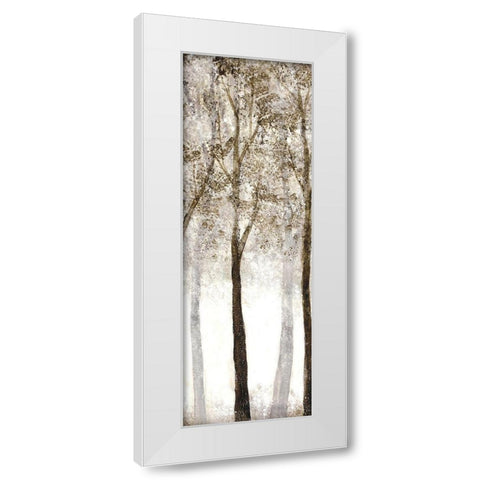 Wooded Grove 3 White Modern Wood Framed Art Print by Charest, Doris