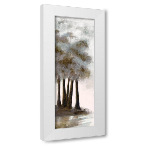 Wooded Vista 1 White Modern Wood Framed Art Print by Charest, Doris