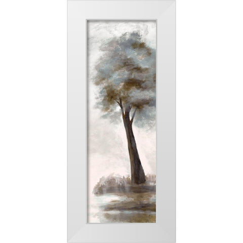 Wooded Vista 2 White Modern Wood Framed Art Print by Charest, Doris