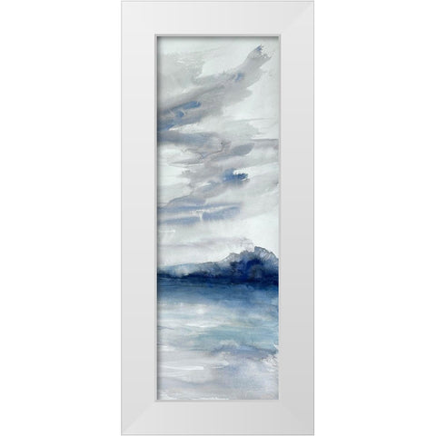 Stormy Shores 2 White Modern Wood Framed Art Print by Charest, Doris