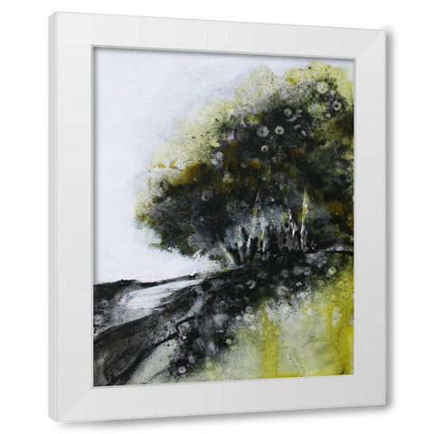 Dense Forest Edge 1620 White Modern Wood Framed Art Print by Charest, Doris