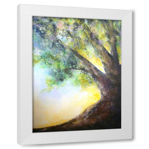 Perfect Quiet Spot  2030 White Modern Wood Framed Art Print by Charest, Doris